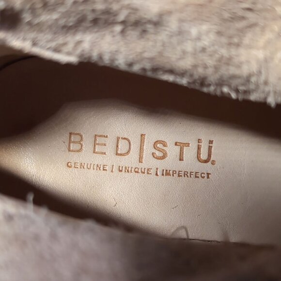 Bed Stu Moto Boots 9 Ashwell Dark Scarlett Brown Rustic Leather Boots - Picture 7 of 11